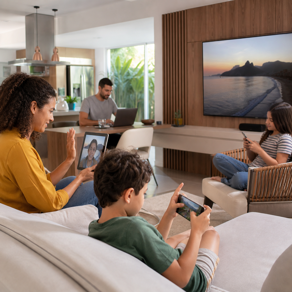500 Mega é suficiente para uma casa com 4 pessoas?