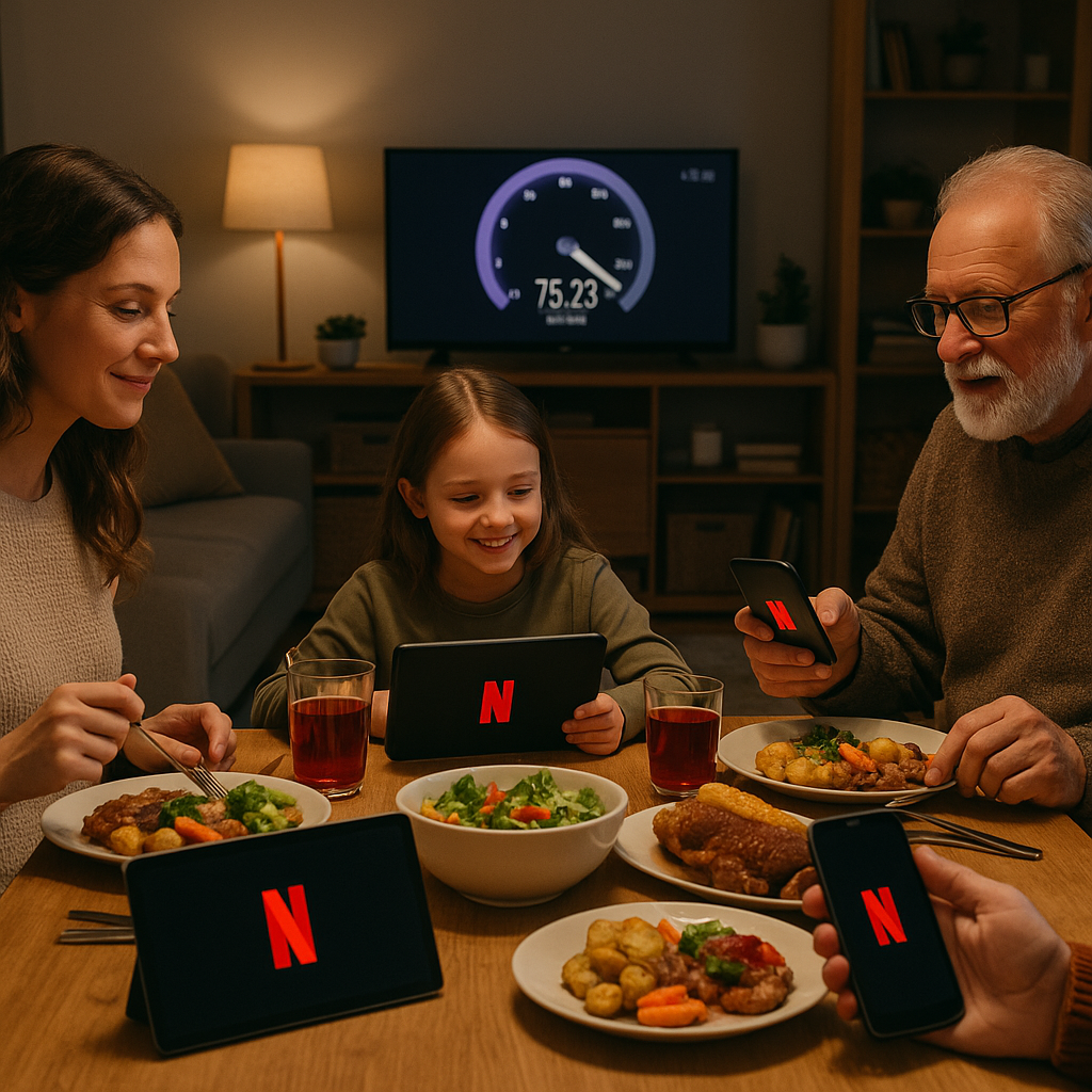 Você Sabe Quanto de Internet Precisa Para Jantar Com a Família e Assistir Netflix Sem Travar?