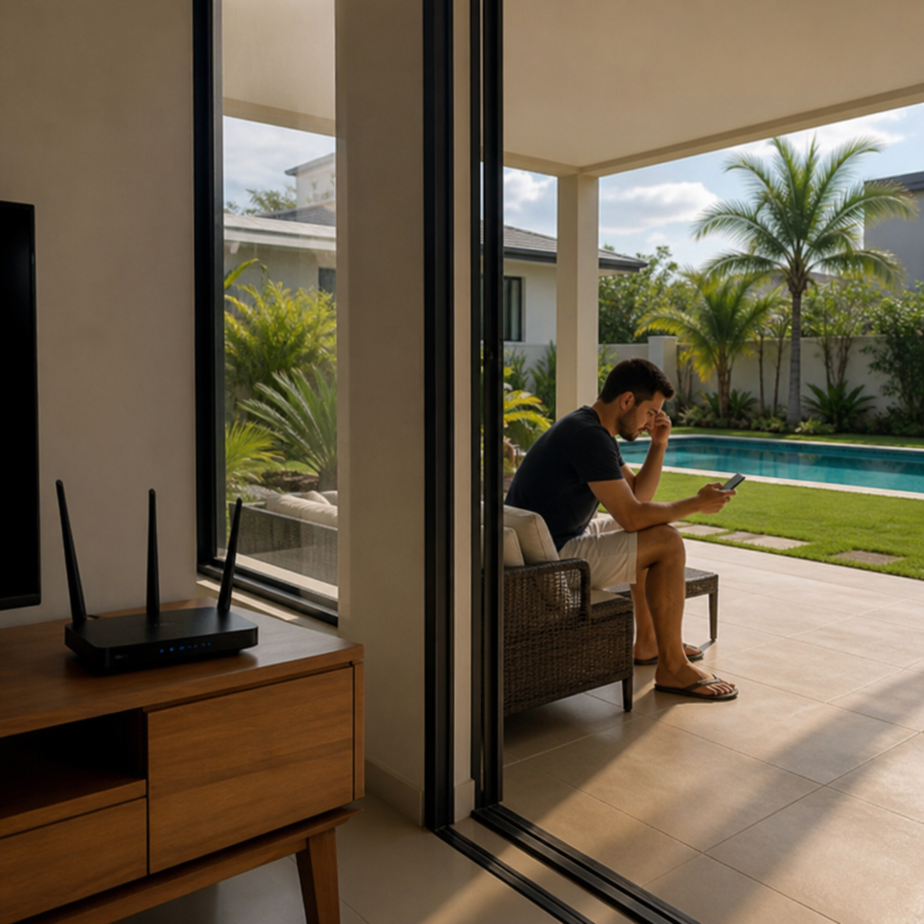 Wi-Fi no quintal funciona? 4 fatores que derrubam o sinal